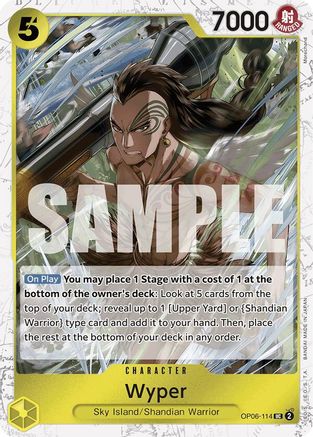 Wyper (Jolly Roger Foil) (OP06-114) - Premium Booster -The Best- Foil | Grognard Games