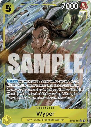 Wyper (Full Art) (OP06-114) - Premium Booster -The Best- Foil | Grognard Games