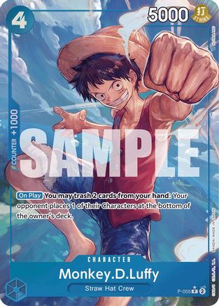 Monkey.D.Luffy (P-055) (Full Art) (P-055) - Premium Booster -The Best- Foil | Grognard Games