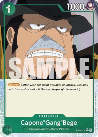 Capone"Gang"Bege (ST02-004) (Full Art) (ST02-004) - Premium Booster -The Best- Foil | Grognard Games