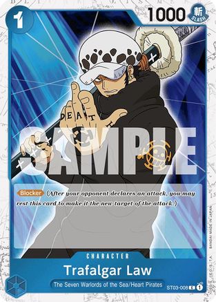 Trafalgar Law (ST03-008) (Jolly Roger Foil) (ST03-008) - Premium Booster -The Best- Foil | Grognard Games