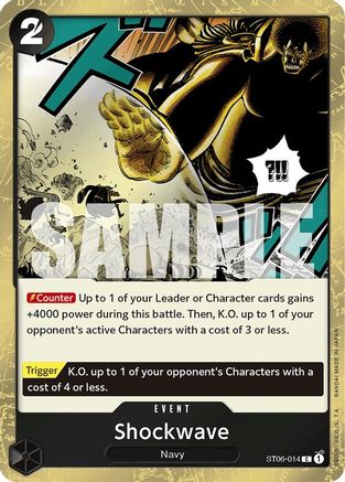 Shockwave (Jolly Roger Foil) (ST06-014) - Premium Booster -The Best- Foil | Grognard Games