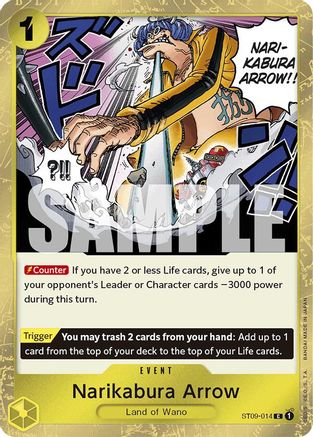 Narikabura Arrow (Jolly Roger Foil) (ST09-014) - Premium Booster -The Best- Foil | Grognard Games