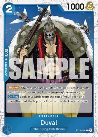 Duval (Jolly Roger Foil) (ST12-014) - Premium Booster -The Best- Foil | Grognard Games