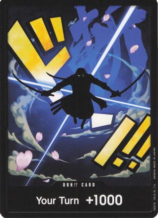 DON!! Card (Zoro) - Premium Booster -The Best- | Grognard Games