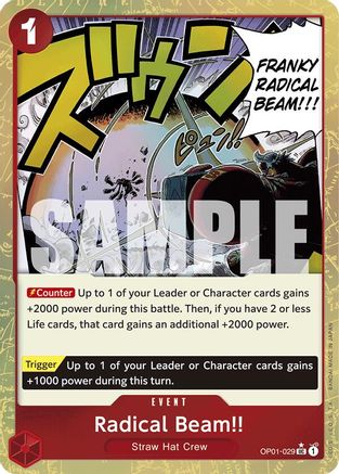 Radical Beam!! (Textured Foil) (OP01-029) - Premium Booster -The Best- Foil | Grognard Games