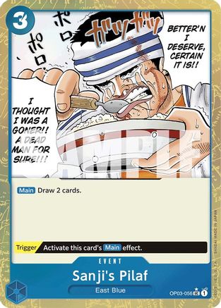 Sanji's Pilaf (Textured Foil) (OP03-056) - Premium Booster -The Best- Foil | Grognard Games