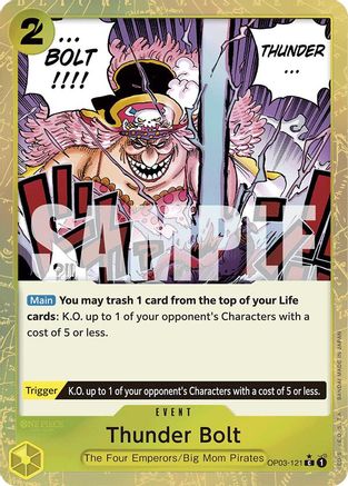 Thunder Bolt (Textured Foil) (OP03-121) - Premium Booster -The Best- Foil | Grognard Games
