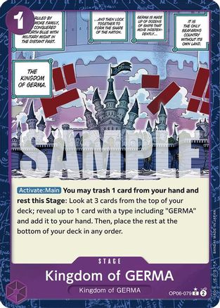 Kingdom of GERMA (Textured Foil) (OP06-079) - Premium Booster -The Best- Foil | Grognard Games