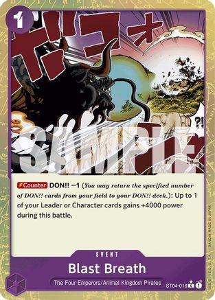Blast Breath (Textured Foil) (ST04-016) - Premium Booster -The Best- Foil | Grognard Games