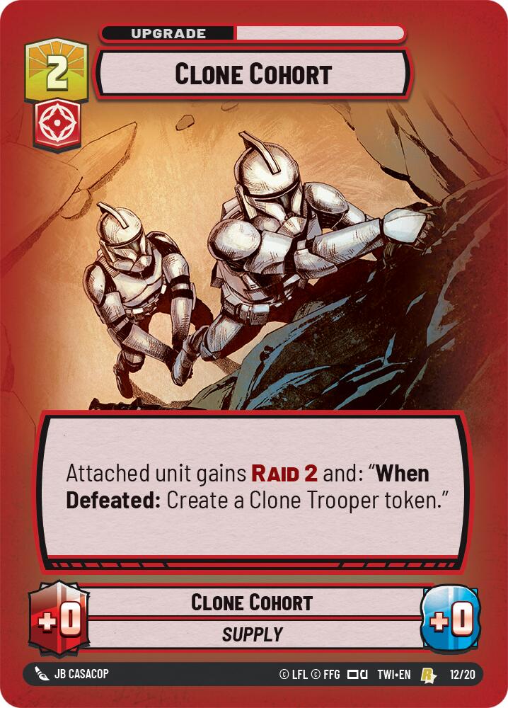 Clone Cohort (12/20) [Twilight of the Republic: Weekly Play] | Grognard Games