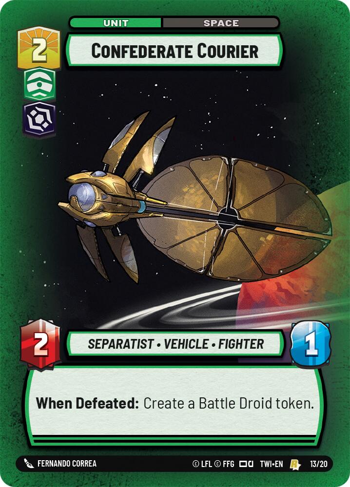 Confederate Courier (13/20) [Twilight of the Republic: Weekly Play] | Grognard Games