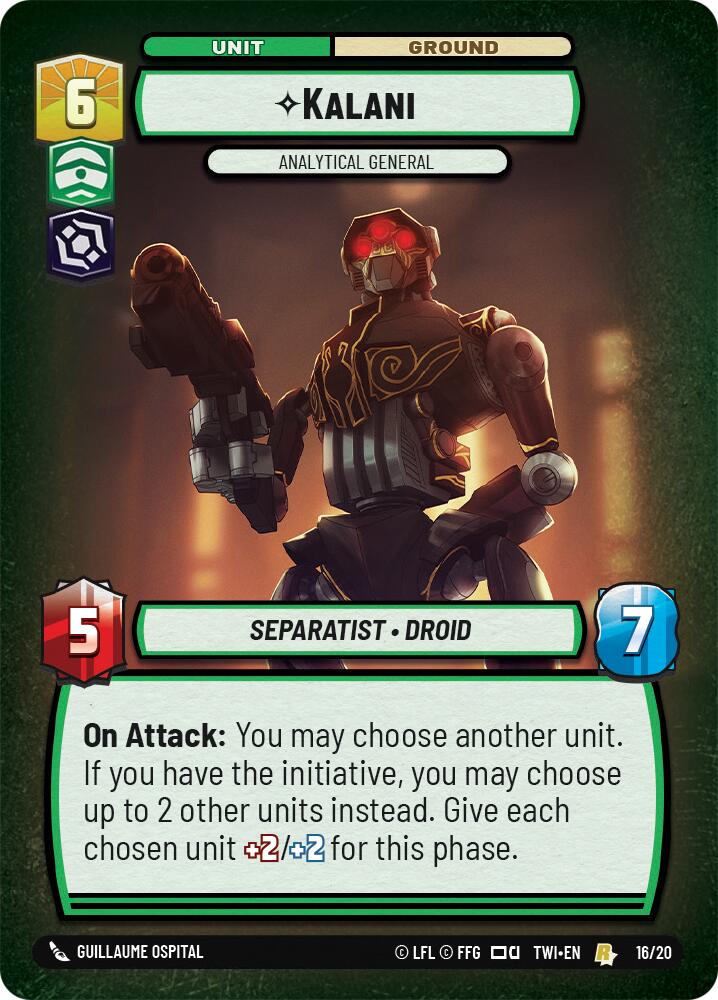 Kalani - Analytical General (16/20) [Twilight of the Republic: Weekly Play] | Grognard Games