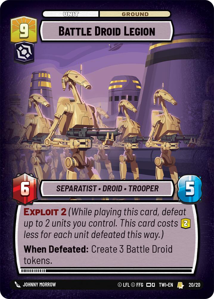 Battle Droid Legion (20/20) [Twilight of the Republic: Weekly Play] | Grognard Games