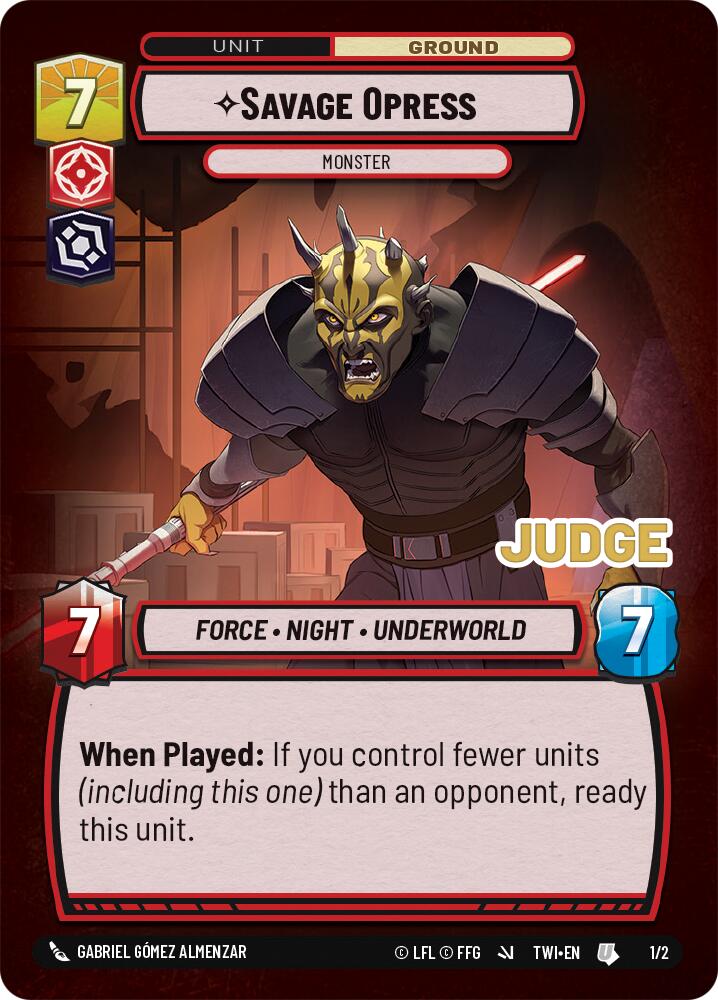 Savage Opress - Monster (1/2) (1/2) [Judge Promos] | Grognard Games