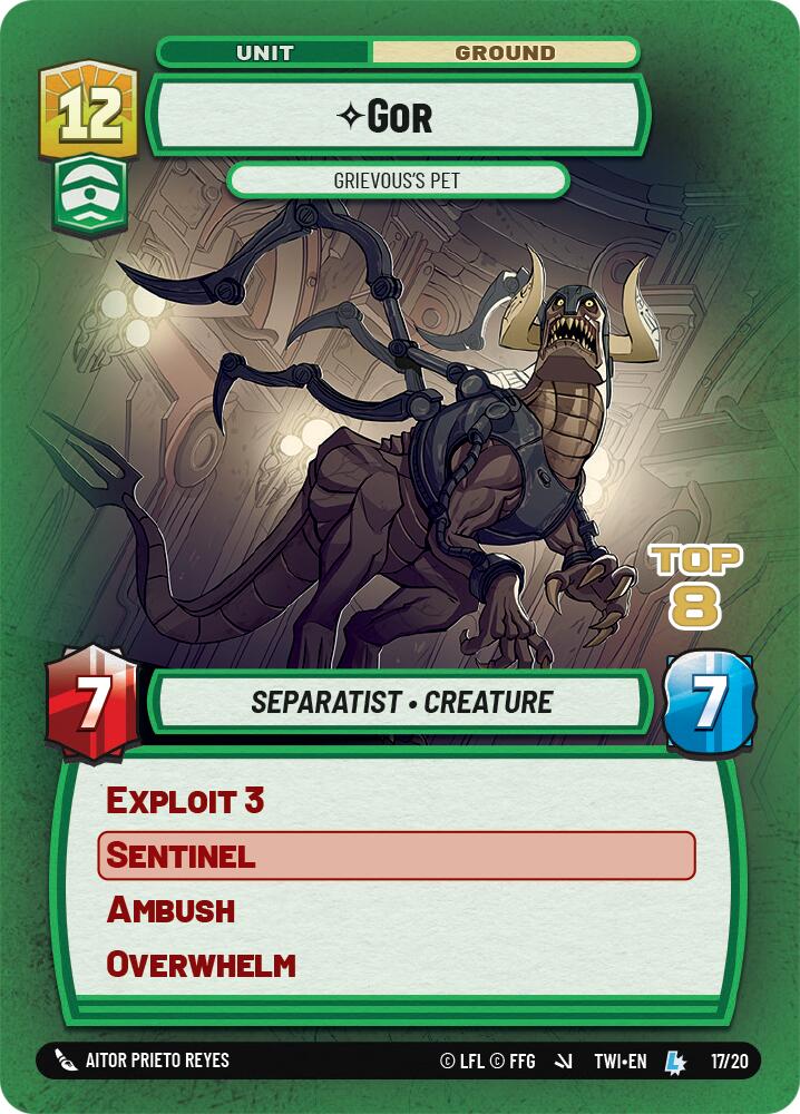 Gor - Grievous's Pet (17/20) (Top 8) (17/20) [Store Showdown Promos] | Grognard Games
