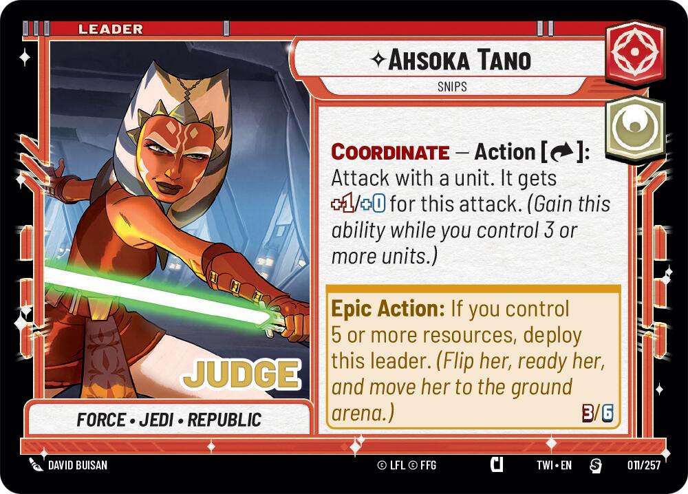 Ahsoka Tano - Snips (011/257) (011/257) [Judge Promos] | Grognard Games