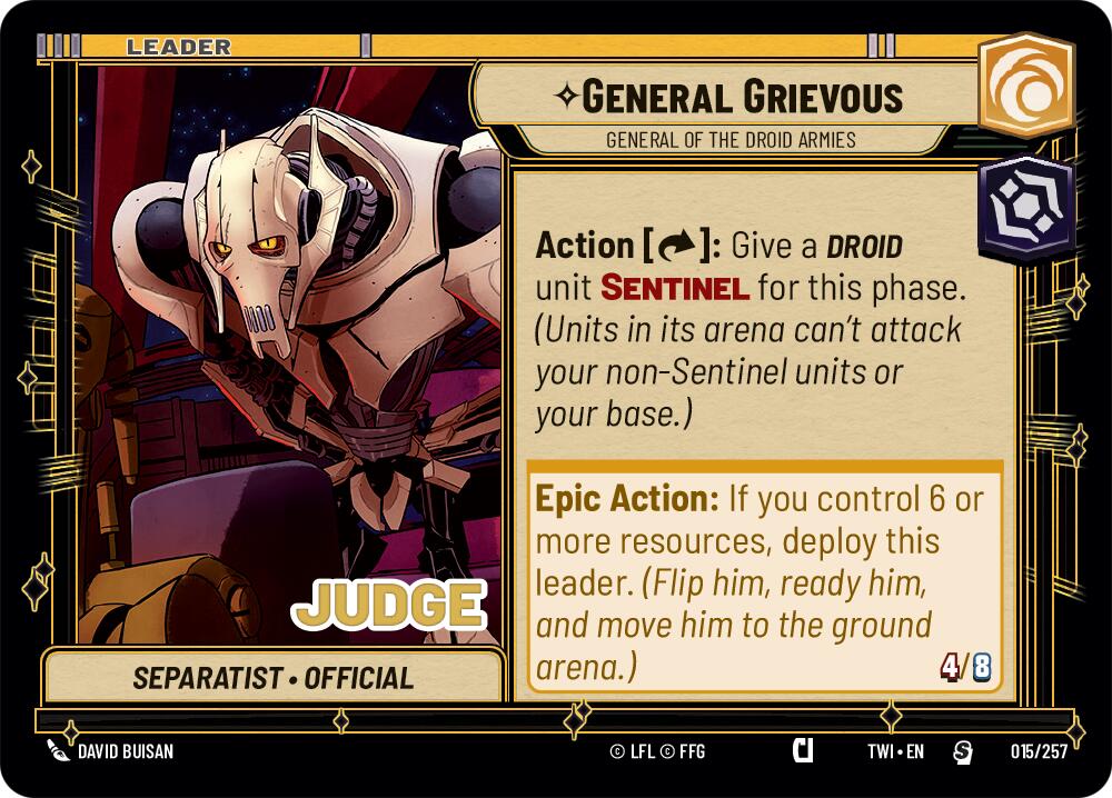 General Grievous - General of the Droid Armies (015/257) (015/257) [Judge Promos] | Grognard Games