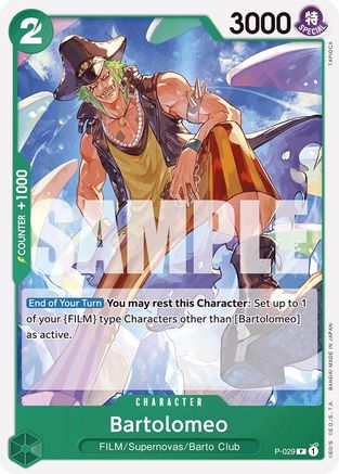 Bartolomeo (P-029) (Reprint) (P-029) - Premium Booster -The Best- | Grognard Games
