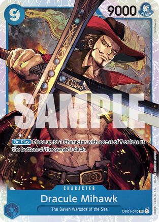 Dracule Mihawk (OP01-070) (Reprint) (OP01-070) - Premium Booster -The Best- Foil | Grognard Games