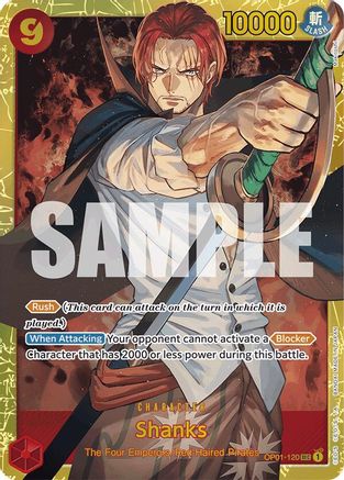 Shanks (OP01-120) (Reprint) (OP01-120) - Premium Booster -The Best- Foil | Grognard Games