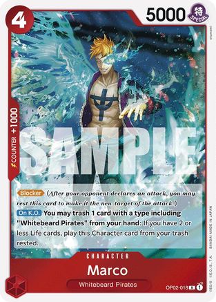 Marco (Reprint) (OP02-018) - Premium Booster -The Best- Foil | Grognard Games