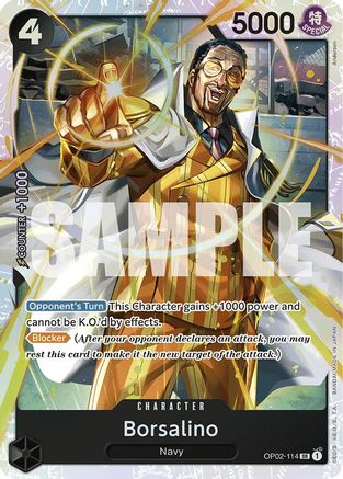 Borsalino (Reprint) (OP02-114) - Premium Booster -The Best- Foil | Grognard Games