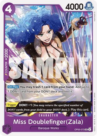 Miss Doublefinger(Zala) (Reprint) (OP05-073) - Premium Booster -The Best- | Grognard Games