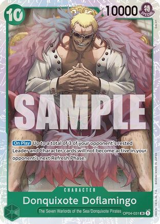 Donquixote Doflamingo (Reprint) (OP04-031) - Premium Booster -The Best- Foil | Grognard Games