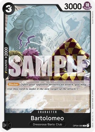 Bartolomeo (OP04-089) (Reprint) (OP04-089) - Premium Booster -The Best- Foil | Grognard Games