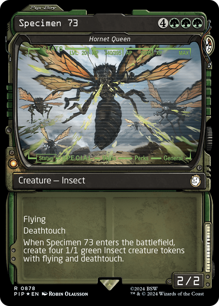 Specimen 73 - Hornet Queen (Showcase) (Surge Foil) [Fallout] | Grognard Games