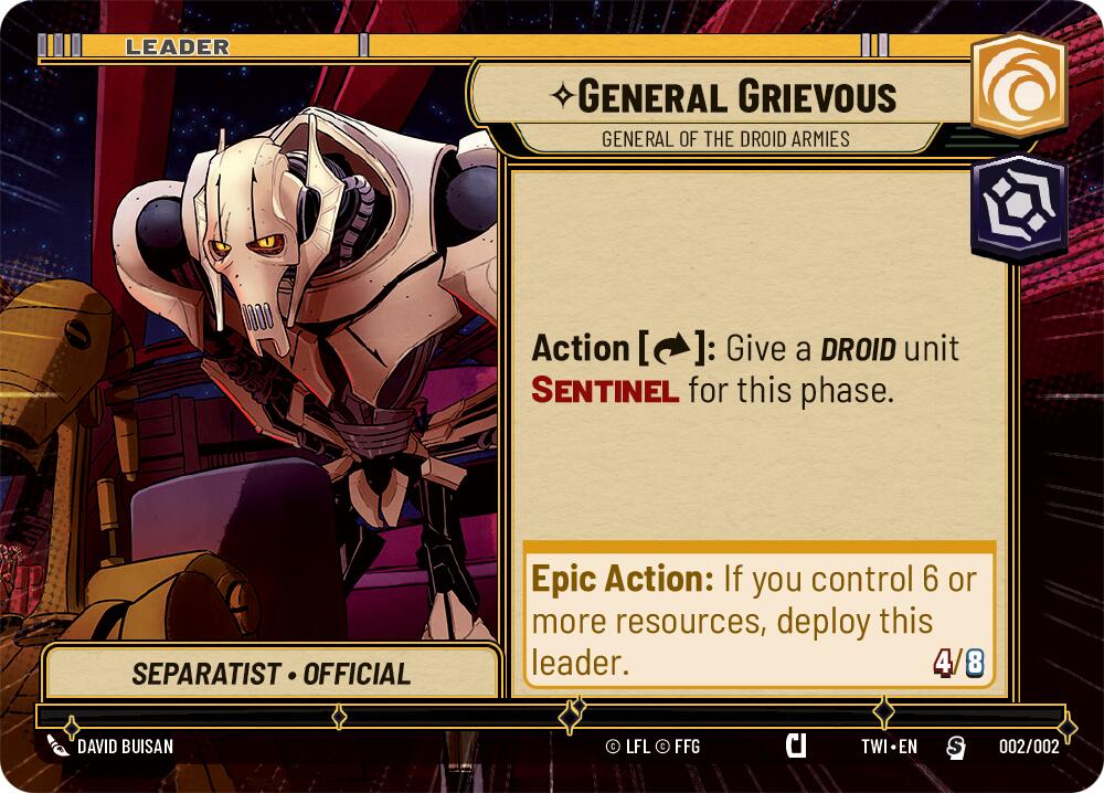 General Grievous - General of the Droid Armies (Hyperspace) (Prerelease Promos) (002/002) [Shadows of the Galaxy Promos] | Grognard Games