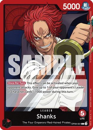 Shanks (001) (OP09-001) - Emperors in the New World | Grognard Games