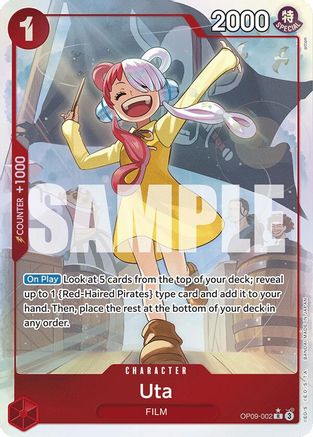 Uta (Parallel) (OP09-002) - Emperors in the New World Foil | Grognard Games