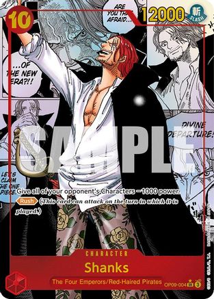 Shanks (004) (Manga) (OP09-004) - Emperors in the New World Foil | Grognard Games