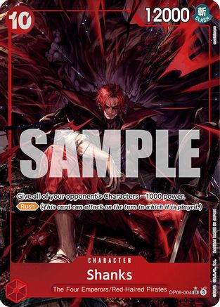 Shanks (004) (Alternate Art) (OP09-004) - Emperors in the New World Foil | Grognard Games