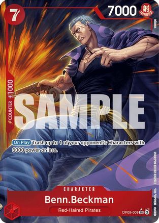 Benn.Beckman (Parallel) (OP09-009) - Emperors in the New World Foil | Grognard Games