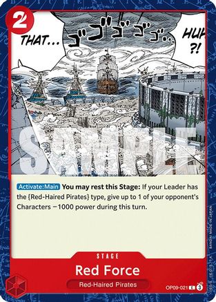 Red Force (OP09-021) - Emperors in the New World | Grognard Games