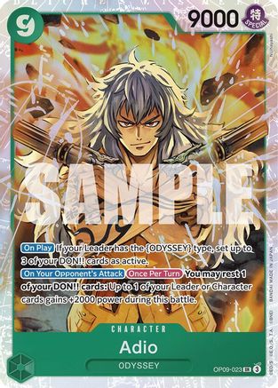 Adio (OP09-023) - Emperors in the New World | Grognard Games