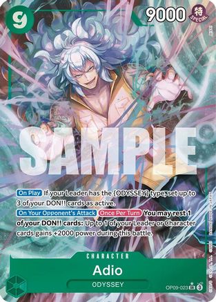 Adio (Parallel) (OP09-023) - Emperors in the New World Foil | Grognard Games