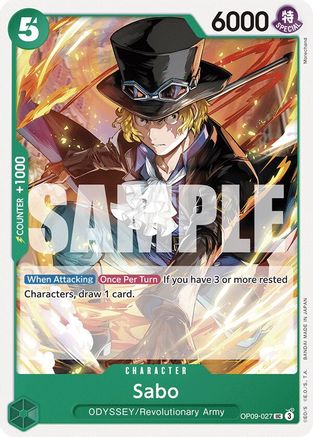 Sabo (027) (OP09-027) - Emperors in the New World | Grognard Games