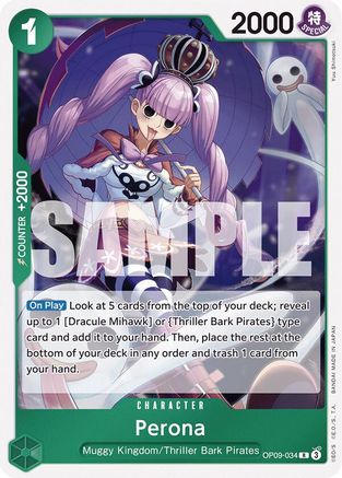 Perona (OP09-034) - Emperors in the New World Foil | Grognard Games