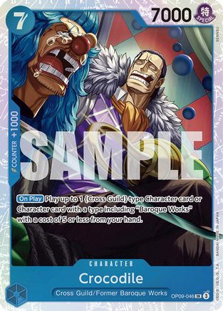 Crocodile (046) (OP09-046) - Emperors in the New World Foil | Grognard Games
