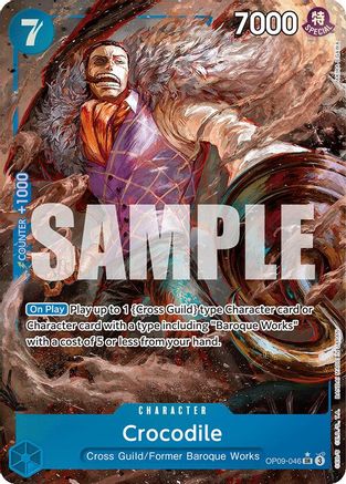 Crocodile (046) (Parallel) (OP09-046) - Emperors in the New World Foil | Grognard Games