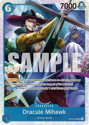 Dracule Mihawk (OP09-048) - Emperors in the New World Foil | Grognard Games