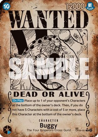 Buggy (051) (Wanted Poster) (OP09-051) - Emperors in the New World Foil | Grognard Games