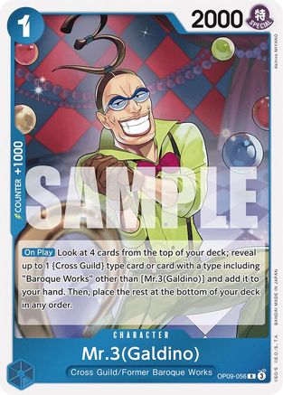 Mr.3(Galdino) (OP09-056) - Emperors in the New World Foil | Grognard Games