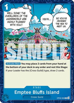 Emptee Bluffs Island (OP09-060) - Emperors in the New World | Grognard Games