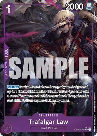 Trafalgar Law (069) (Parallel) (OP09-069) - Emperors in the New World Foil | Grognard Games