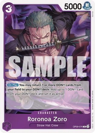 Roronoa Zoro (076) (OP09-076) - Emperors in the New World Foil | Grognard Games